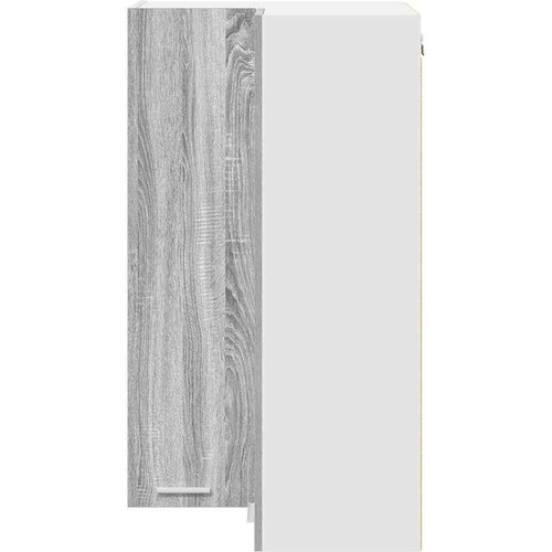 VidaXL viseći ormarić riga sonoma hrast i bijela 57 x 57 x 100 cm Slike