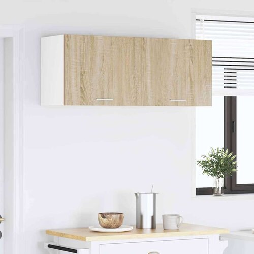 VidaXL viseći ormarić riga 2 pcs sonoma hrast i bijela 50 x 31 x 40 cm Slike