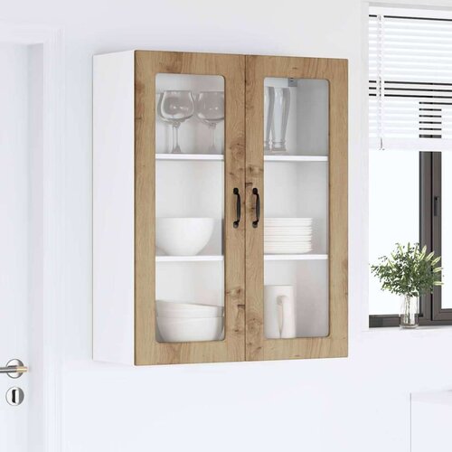 VidaXL zidni kuhinjski ormarić zidne umjetnički hrast 80 x 31 x 100 cm Slike