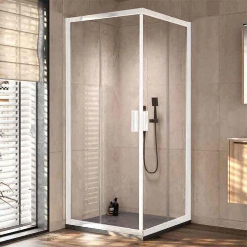 Kolpa San tuš kabina Venus WH/1 kvadratna beli profil - 80 cm Cene