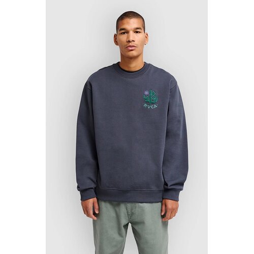 Rvca Sanctum Crew Pulover garage blue Slike