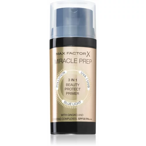Max Factor Miracle Prep 3 in 1 Beauty Protect SPF30 zaščitna podlaga 3v1 30 ml
