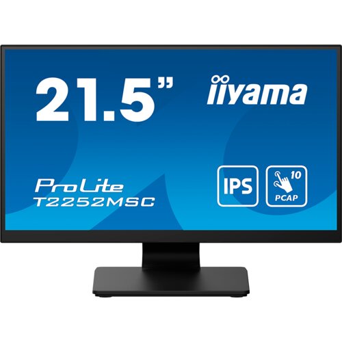 Iiyama Monitor LED T2252MSC-B2 21.5″ IPS TOUCH Capacitive 1920 x 1080, 250 cd/m², 1000:1, 5ms, Touch points 10, Touch method stylus, finger, glove, Touch interfaceUSB, HDMI x1, DisplayPort x1, Speakers 2 x 1W, Tilt, VESA Cijene