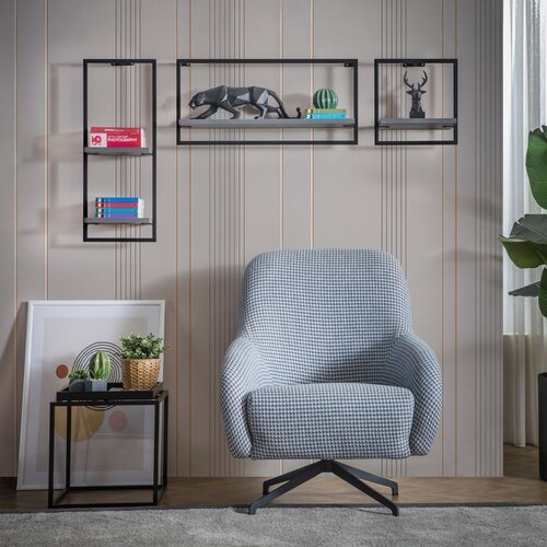 Hanah home set - cobalt cobaltblack wall shelf Slike