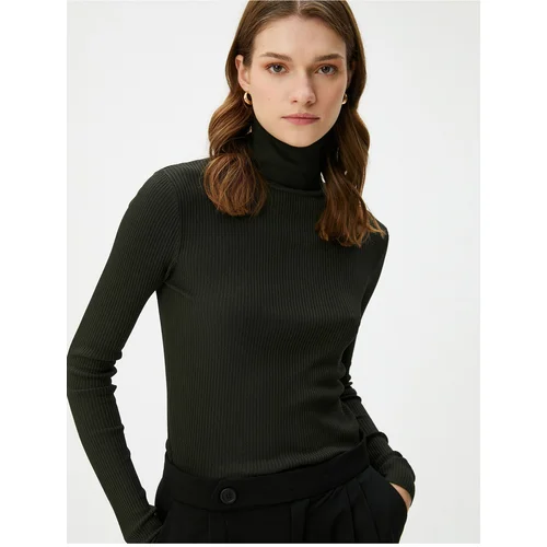 Koton Turtleneck Sweater Basic Ribbed