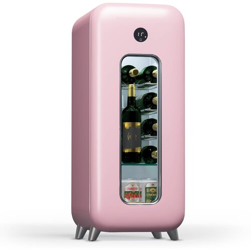 Klarstein Shirley 15 Uno, hladnjak za vino, 15 boca, 5 - 20 °C, kontrola na dodir, retro Cijene