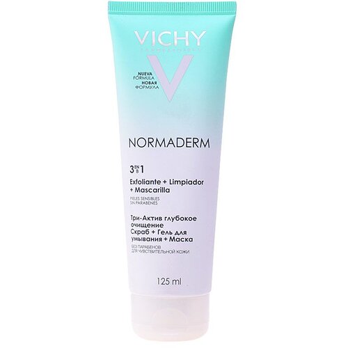 Vichy Normaderm 3in1 Scrub + Cleanser + Mask gel za čišćenje problematične kože 125 ml Cene
