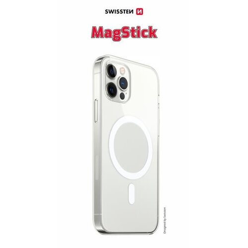 Swissten maskica CLEAR JELLY MagStick za iPhone 16 PRO prozirna Slike