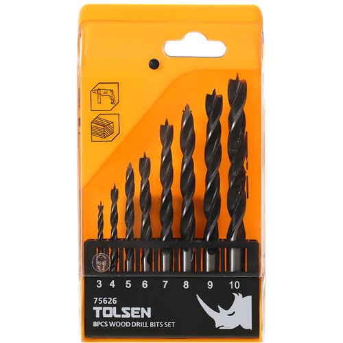 Tolsen burgija za drvo set 3-10mm  (75626) Cene