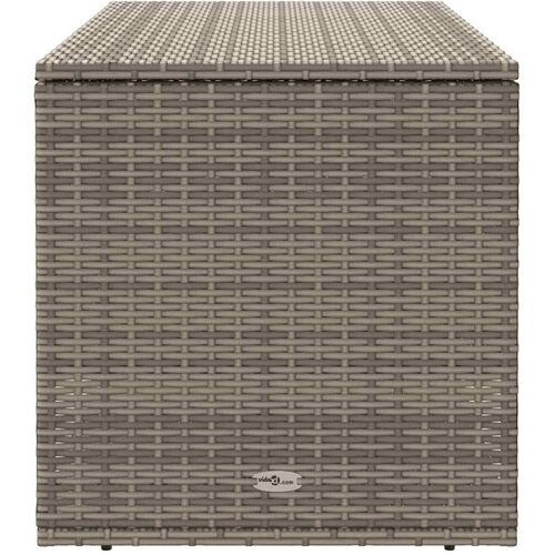  Vanjska kutija za jastuke siva 100x55x55 5 cm poli ratan - Siva Slike
