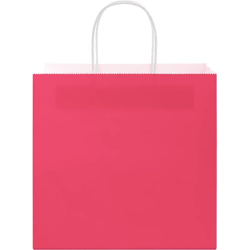  Papirnate vrećice 250 kom s ručkama ružičaste 54x15x49 cm Slike