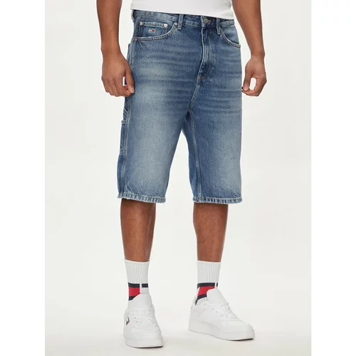 Tommy Jeans Jeans kratke hlače Skater DM0DM18789 Modra Relaxed Fit