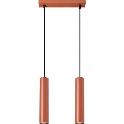 Sollux Lighting Sollux SL.1490 - Luster na sajli LAGOS 2xGU10/10W/230V crvena Cene