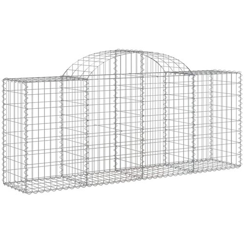  Lučne gabionske ko&amp;scaron;are 20 kom 200x50x80/100cm pocinčano željezo Slike