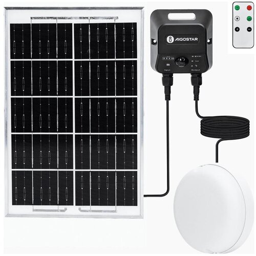 Aigostar LED solarno plafonsko svetlo sa senzorom LED/3,7V 6000 mAh IP65 + daljinski upravljač Cene
