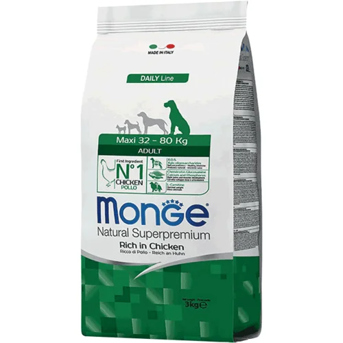 Monge Hrana za pse velikih rasa Daily Maxi Adult, Piletina - 12 kg