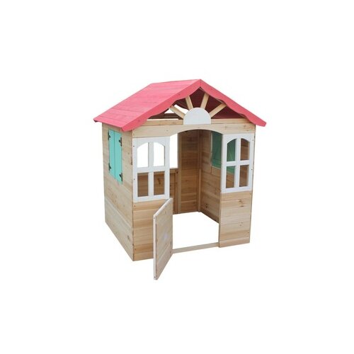 Kinder Home Dečija drvena kućica za igru na otvorenom - za dvori&scaron;te i ba&scaron;tu, 115&times;102&times;129 cm C996 Cene