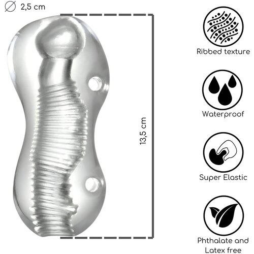  Desirel Vortex - masturbator s stimulativno povr&amp;scaron;ino (prosojen) Slike