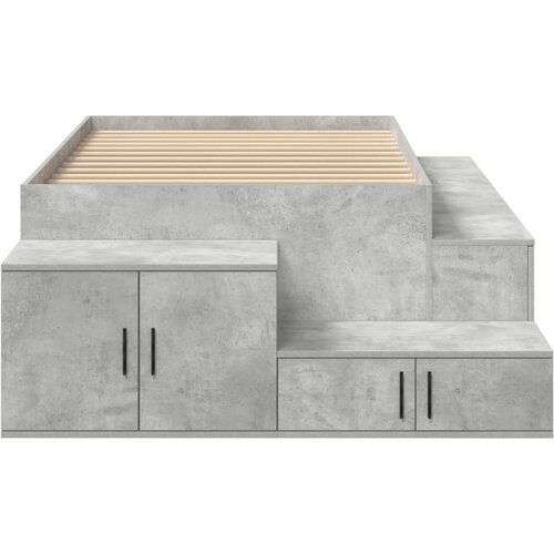 Krevet za skladi&amp;scaron;tenje Betonski sivi Drvo 75 x 190 cm Slike