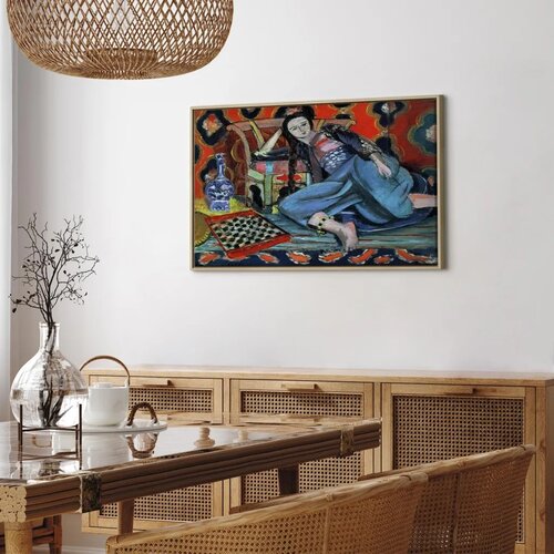  Slika - Henri Matisse &amp;ndash; Odalisque with Turkish Chair 60x40 U prirodnom drvenom okviru Slike