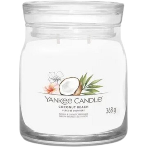 Yankee Candle Signature Jar dišeča sveča Coconut Beach - Medium Cene