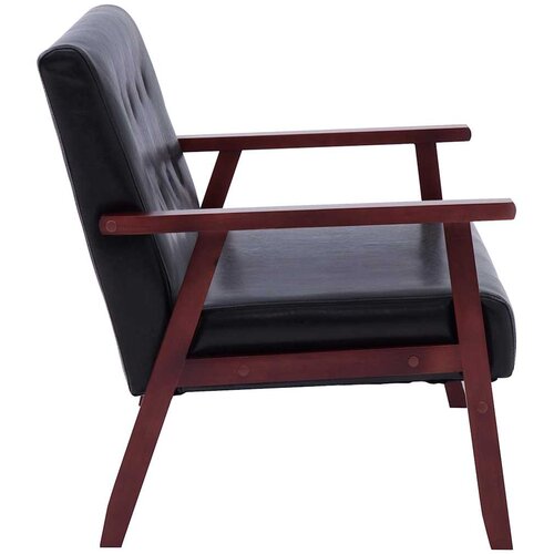  2-dijelni set sofa od umjetne kože crni Slike