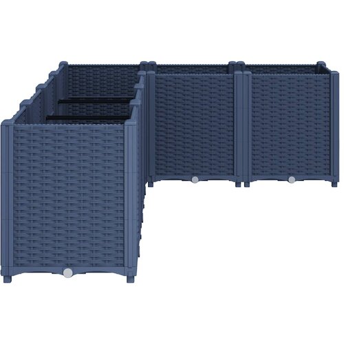  Vrtna sadilica plava siva 160 x 120 x 53 cm PP Slike