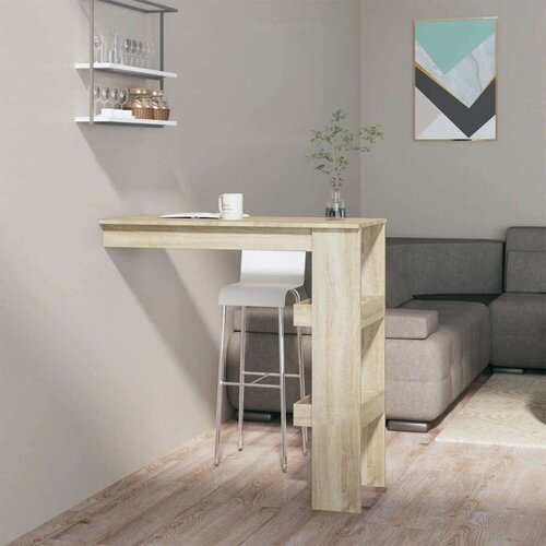  Zidni barski stol boja hrasta 102x45x103 5 cm konstruirano drvo Cijene