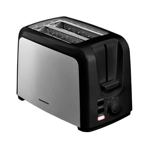 Heinner Toaster 700BKSS, 2 rezini, črna / nerjaveče jeklo Slike