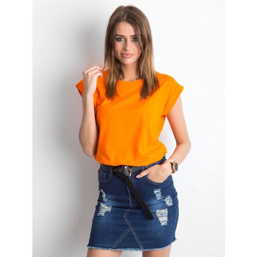 BASIC Feel Good T-shirt-RV-TS-4833.94P-orange Cene