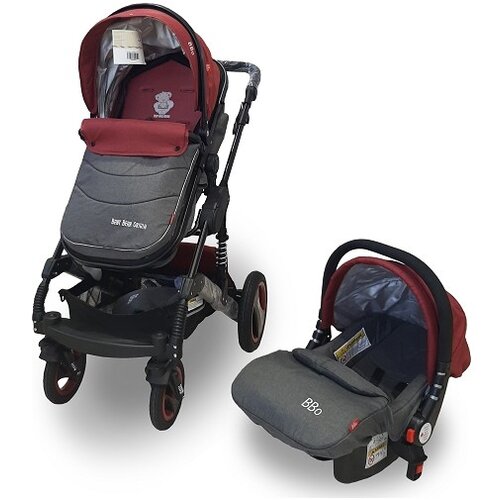 Baby Bear Origin set kolica za bebe i auto sedište crvena BBO GS-T106CRVS Slike