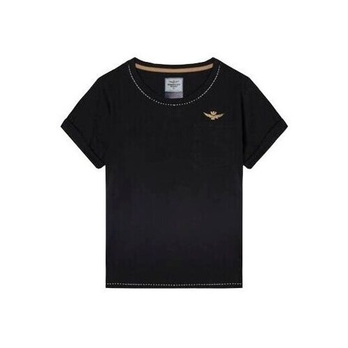 Aeronautica Militare Majice s kratkimi rokavi TS2238DJ5100101 Črna Cene