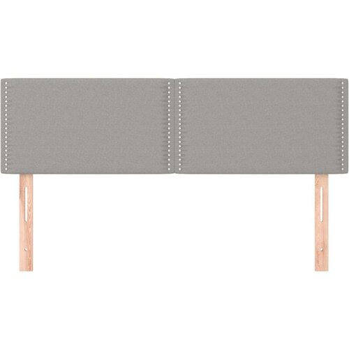  Uzglavlja 2 kom svjetlosiva 72 x 5 x 78/88 cm od tkanine Slike