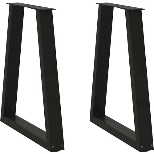 vidaXL Noge kavne mizice V-oblika 2 kosa črna 50x(72-73) cm jeklo Cene