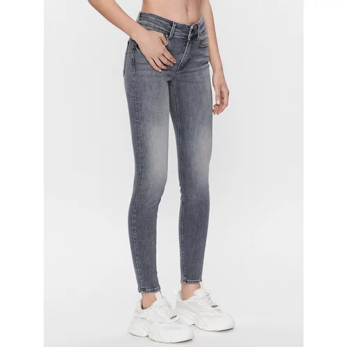 Vero_Moda Jeans hlače Embrace 10286263 Siva Skinny Fit