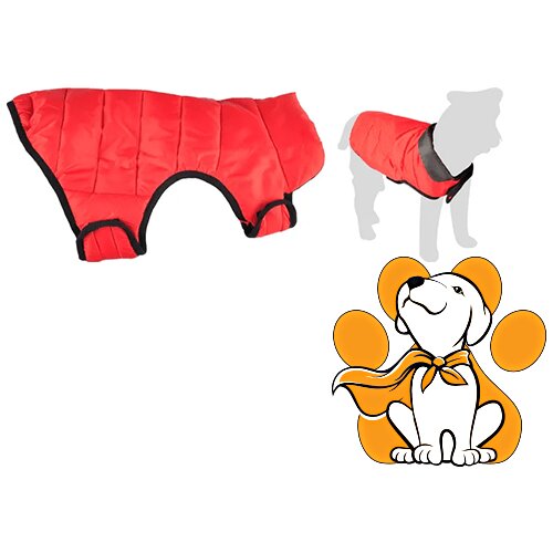 Flamingo jakna Za Pse Eden, Crvena, Ultra Laka i Čvrsta, 40cm Cene
