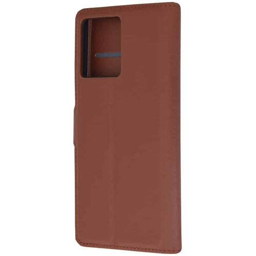 Techsuit Leather Folio preklopna maska za Motorola Edge 50 Pro &amp;ndash; smeđa Slike