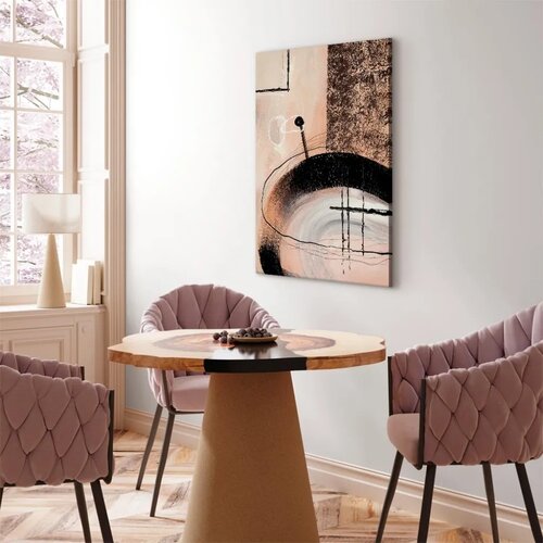  Slika - Art of Shapes (1-part) - Hand-Painted Abstract Artwork 60x90 Cene