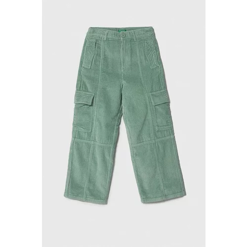 United Colors Of Benetton Otroške hlače zelena barva
