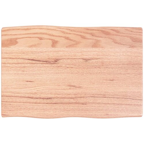 vidaXL Mizna plošča svetlo rjava 60x40x2 cm obdelana trdna hrastovina Cene