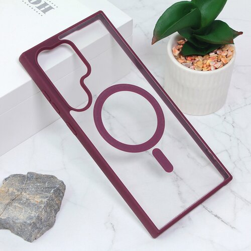 Torbica magsafe za samsung S918B galaxy S23 ultra ljubicasta Slike