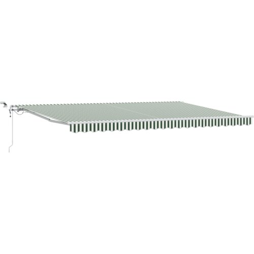 Automatska uvlačna tenda s LED svjetlom Zelena i Bijela 500x350 cm Slike