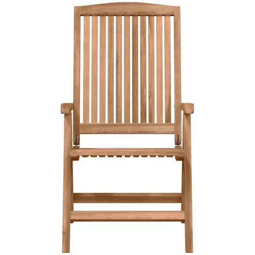  Vrtni set za objed 4 kom. Smeđa Čvrsto teak drvo Slike