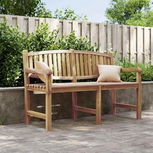  Vrtna klupa 149,5 x 60 x 90 cm od masivne tikovine Slike