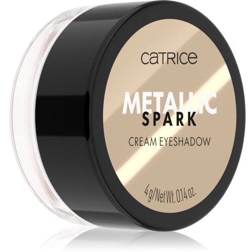 Catrice Metallic Spark kremasto senčilo za oči za ble&amp;scaron;čeč sijaj odtenek 010 Champagne Chic 4 g Slike