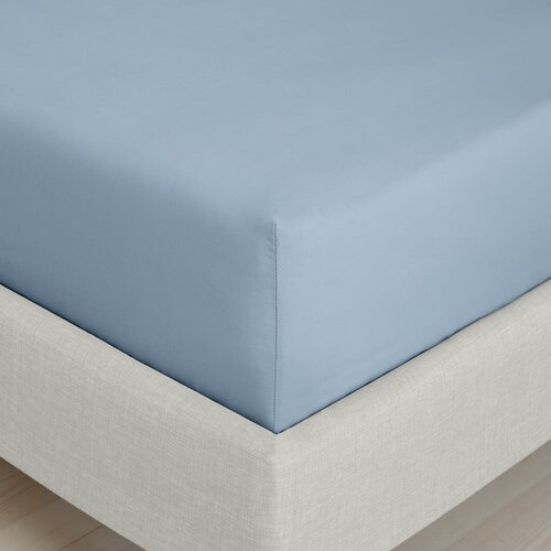 Bianca Modra napenjalna rjuha iz bombažnega perkala 90x190 cm Cotton Percale &amp;ndash; Slike
