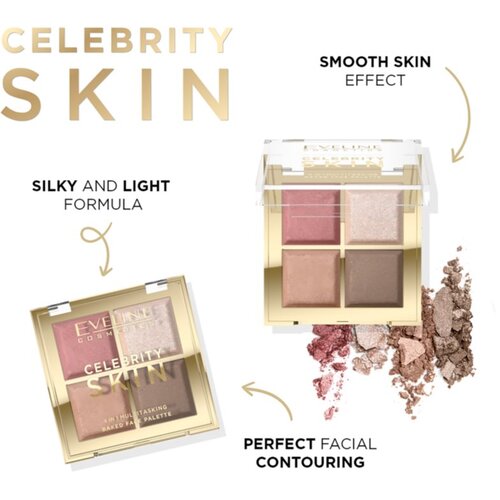 Eveline Cosmetics Celebrity Skin paleta za konturiranje 4 u 1 16 g Slike