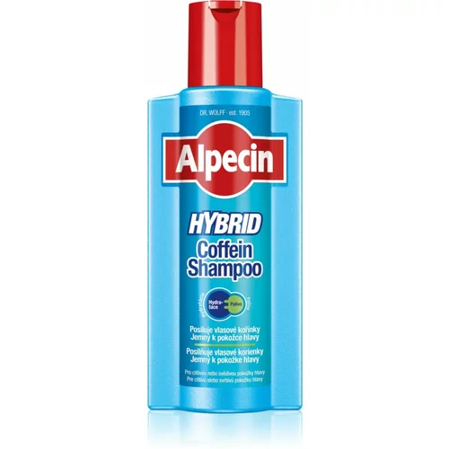 Alpecin hybrid coffein shampoo šampon proti izpadanju las za suho in občutljivo kožo 375 ml za moške