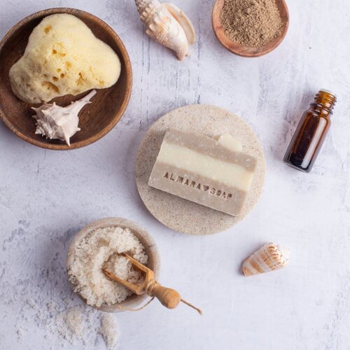 Almara Soap Natural Dead Sea naravno trdo milo za problematično kožo 90 g Slike
