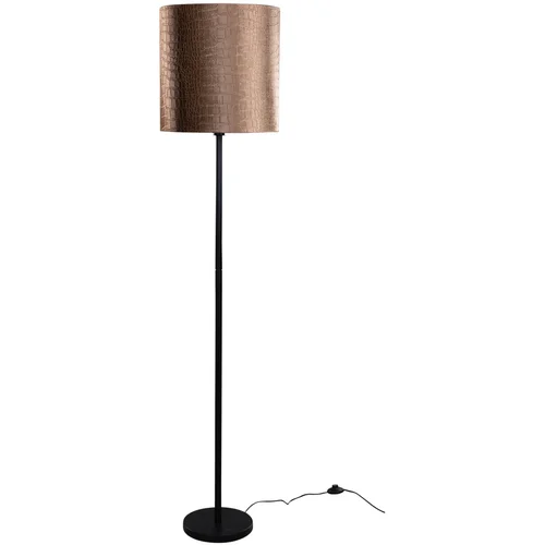 QAZQA Vloerlamp zwart met velours kap krokodil 40cm - Simplo